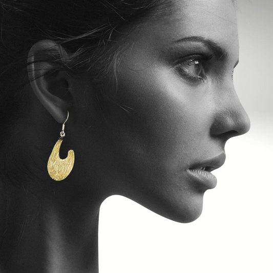 Golden Swan Earrings