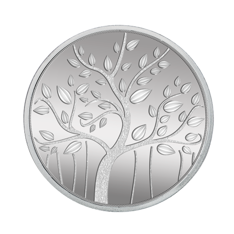 MMTC-PAMP Banyan Tree (999.9) 50 gm Silver Coin