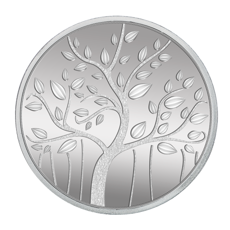 MMTC-PAMP Banyan Tree (999.9) 100 gm Silver Coin