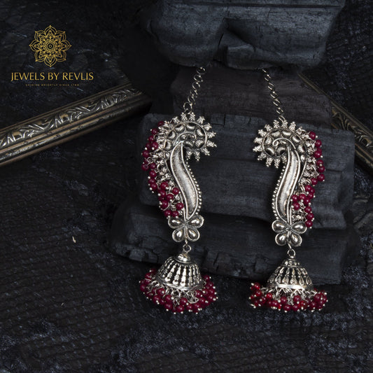 Jewels by Revlis Silver earrings, jhumkas