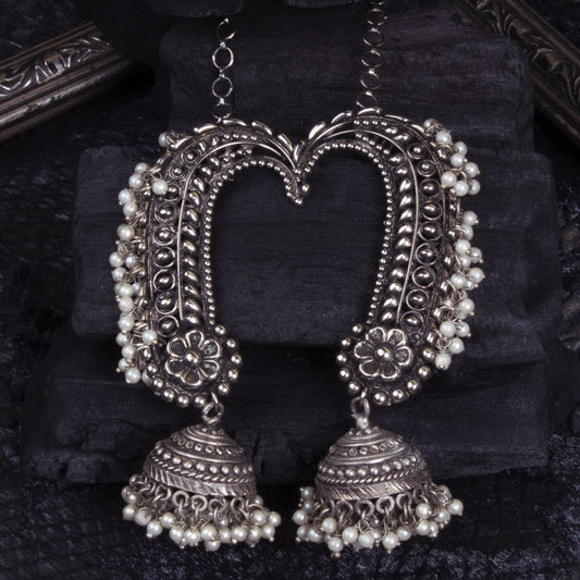 Jewels by Revlis Silver earrings, jhumkas