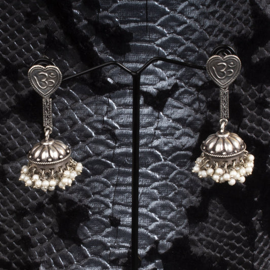 Jewels by Revlis Silver earrings, jhumkas