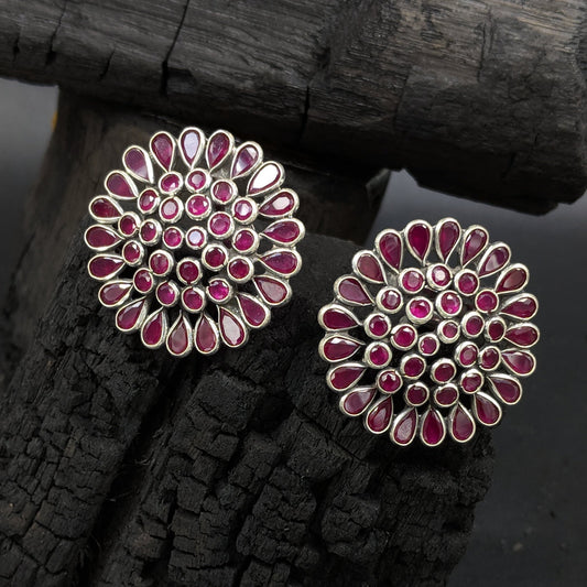 Padmini Pink Round Studs