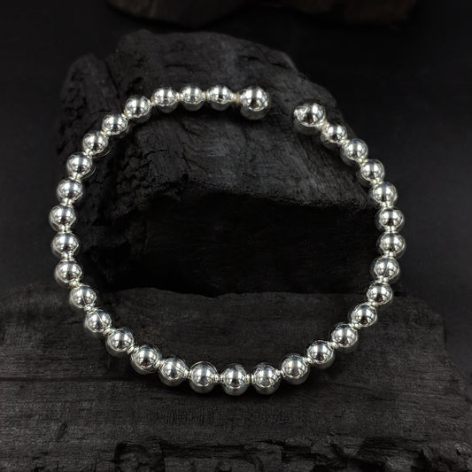 Kalyug Silver Ball Bracelet