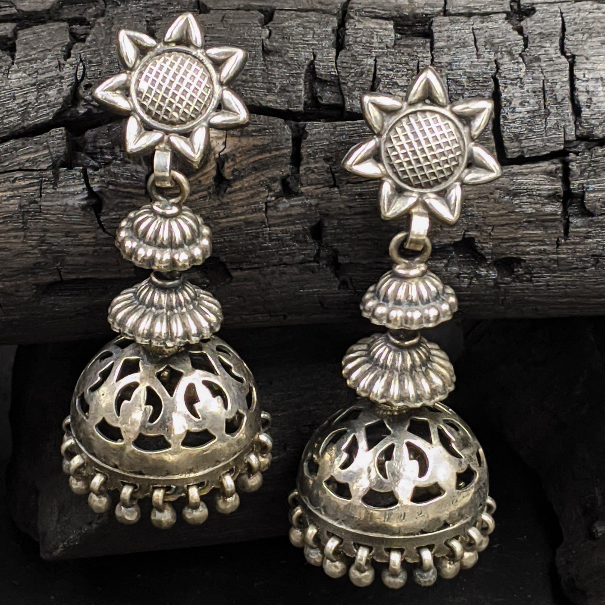 SILVER JEWELLERY Jauhri Earrings