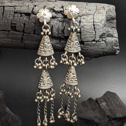 SILVER JEWELLERY Jauhri Earrings