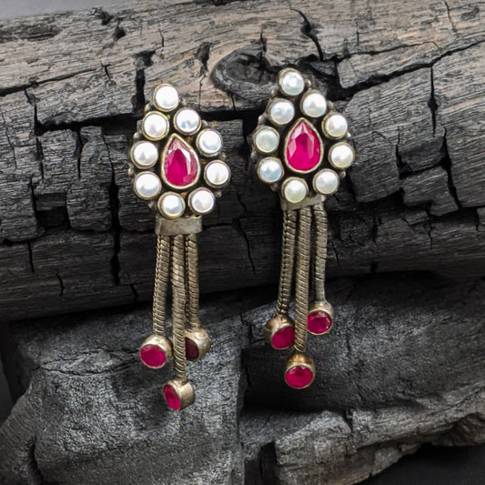 SILVER JEWELLERY Jauhri Earrings