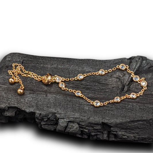 Sparkling Strand Slider Bracelet