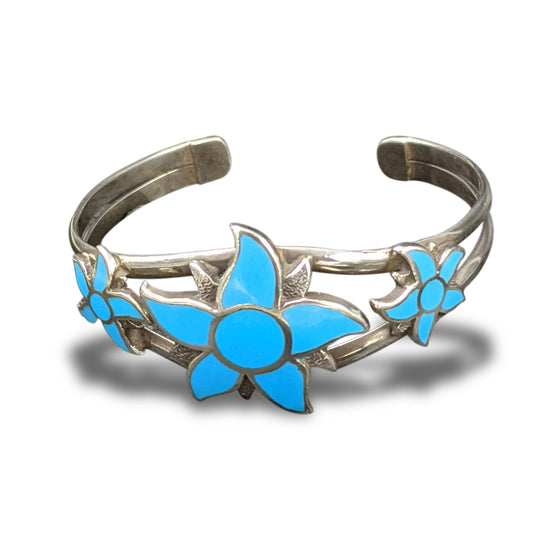 Blue Flower Bracelet